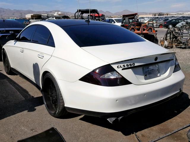 WDDDJ72X17A102581 - 2007 MERCEDES-BENZ CLS 550 WHITE photo 3