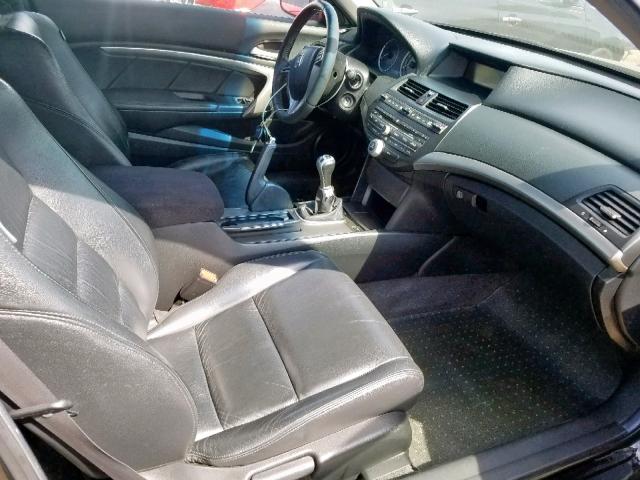 1HGCS21878A010569 - 2008 HONDA ACCORD EXL BLACK photo 5