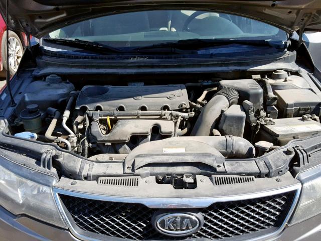 KNAFU4A29A5881630 - 2010 KIA FORTE EX GRAY photo 7