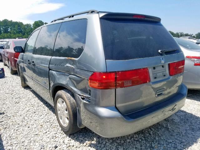 2HKRL1853YH519014 - 2000 HONDA ODYSSEY LX GRAY photo 3