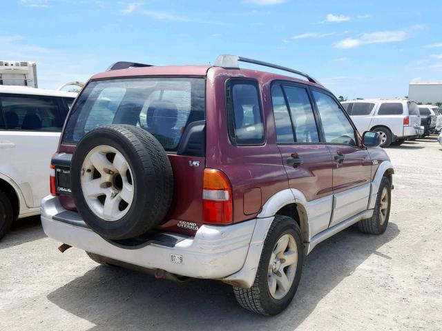 JS3TE62VXX4106048 - 1999 SUZUKI GRAND VITA MAROON photo 4