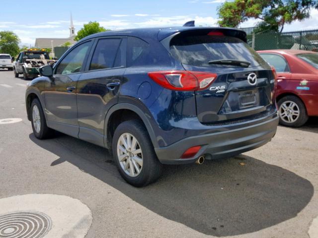 JM3KE4BY4F0528399 - 2015 MAZDA CX-5 SPORT BLUE photo 3