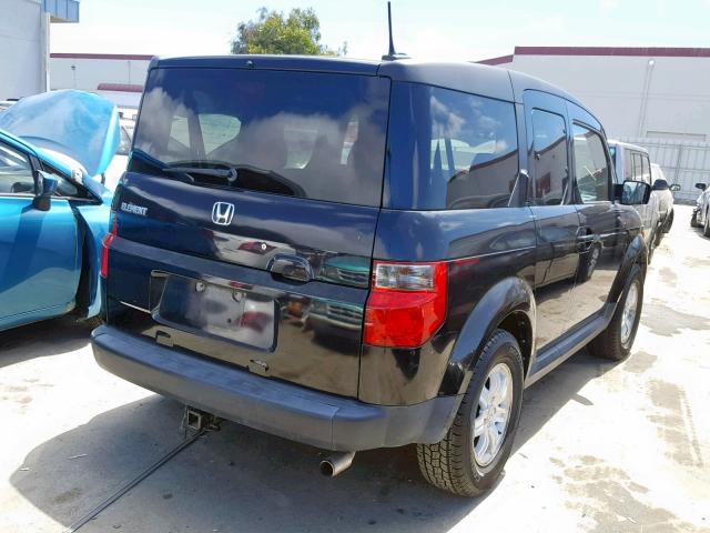 5J6YH18796L012264 - 2006 HONDA ELEMENT EX BLACK photo 4