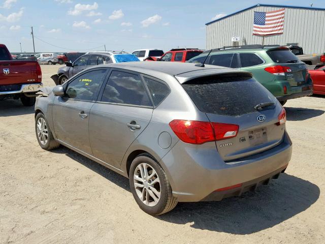 KNAFU5A28C5480420 - 2012 KIA FORTE EX GRAY photo 3