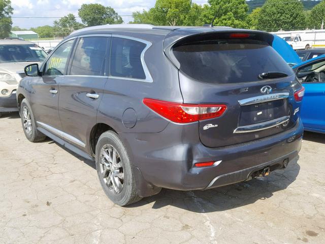 5N1AL0MM4DC305347 - 2013 INFINITI JX35 CHARCOAL photo 3