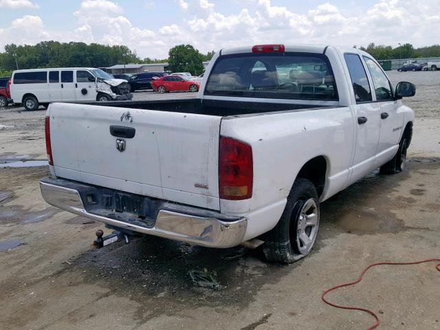 1D7HA18N75S333299 - 2005 DODGE RAM 1500 S WHITE photo 4