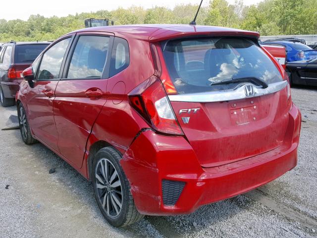 3HGGK5H89FM704625 - 2015 HONDA FIT EX RED photo 3