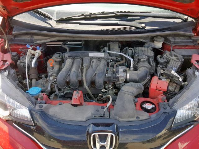 3HGGK5H89FM704625 - 2015 HONDA FIT EX RED photo 7