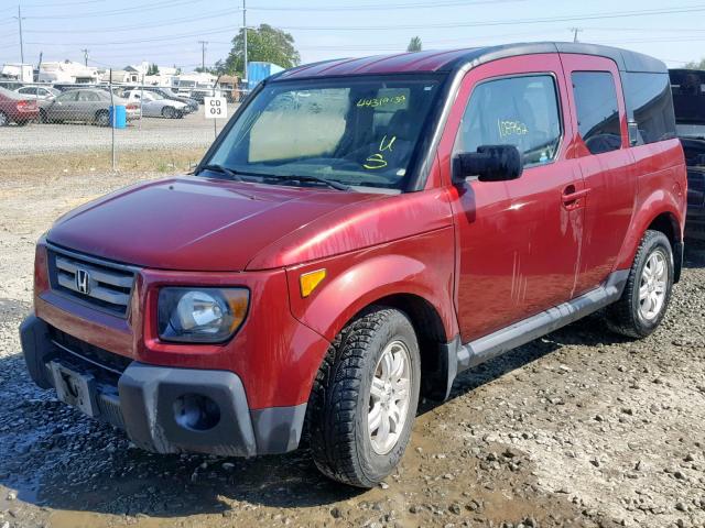 5J6YH28788L014743 - 2008 HONDA ELEMENT EX BURGUNDY photo 2