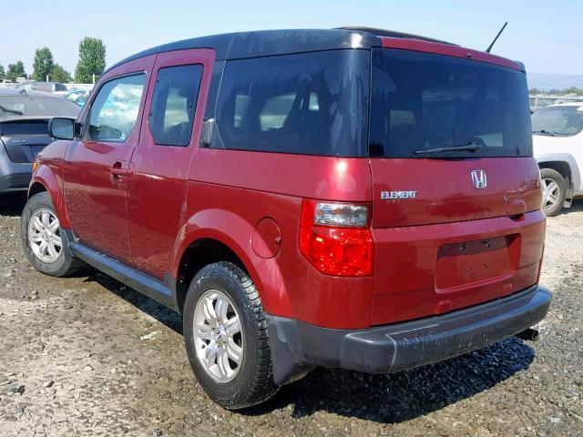 5J6YH28788L014743 - 2008 HONDA ELEMENT EX BURGUNDY photo 3