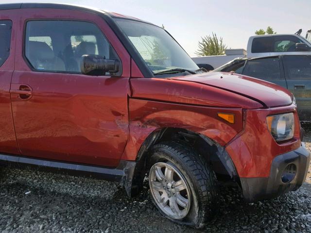 5J6YH28788L014743 - 2008 HONDA ELEMENT EX BURGUNDY photo 9