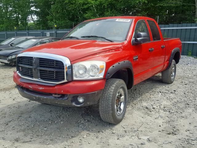 3D3KS28A67G854421 - 2007 DODGE RAM 2500 S წითელი ფოტო 2