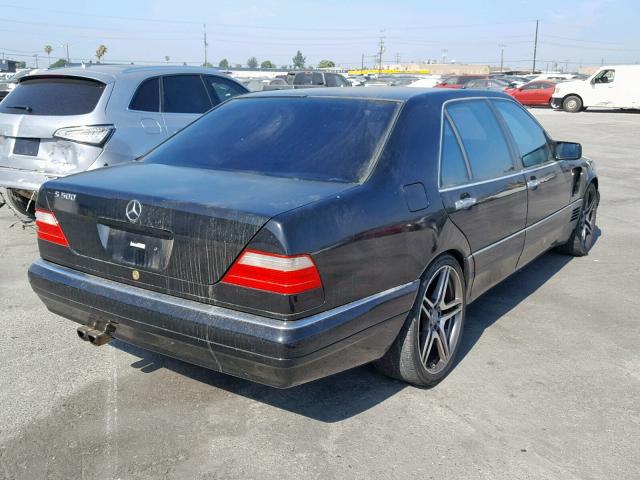 WDBGA51E8SA219299 - 1995 MERCEDES-BENZ S 500 BLACK photo 4