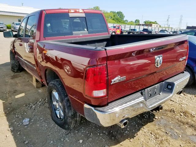 3C6RR7LTXGG338787 - 2016 RAM 1500 SLT MAROON photo 3