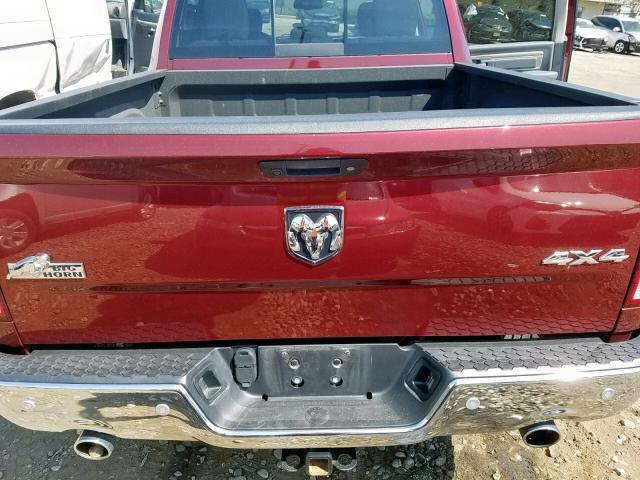 3C6RR7LTXGG338787 - 2016 RAM 1500 SLT MAROON photo 9