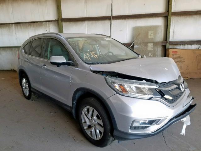 2HKRM3H75FH519345 - 2015 HONDA CR-V EXL SILVER photo 1