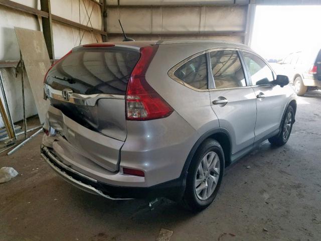 2HKRM3H75FH519345 - 2015 HONDA CR-V EXL SILVER photo 4