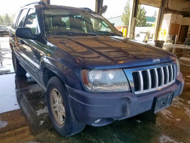 1J4GX48SX4C213799 - 2004 JEEP GRAND CHER BLUE photo 1