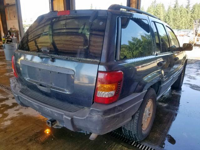 1J4GX48SX4C213799 - 2004 JEEP GRAND CHER BLUE photo 4