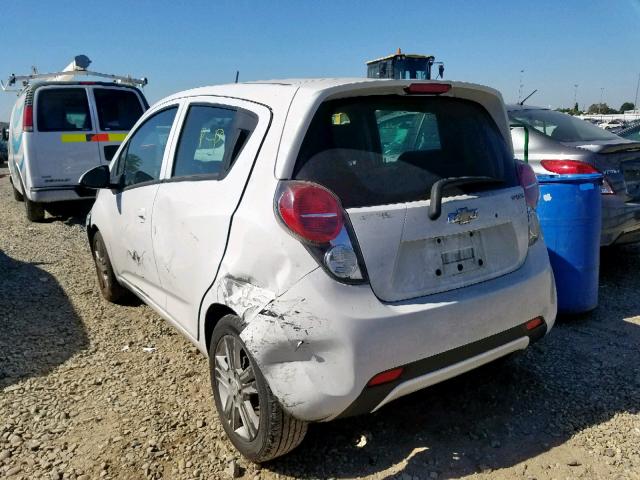 KL8CD6S97EC530366 - 2014 CHEVROLET SPARK 1LT WHITE photo 3