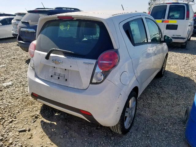 KL8CD6S97EC530366 - 2014 CHEVROLET SPARK 1LT WHITE photo 4