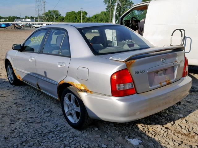 JM1BJ225330214141 - 2003 MAZDA PROTEGE DX SILVER photo 3