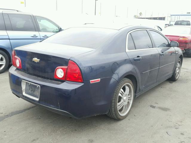 1G1ZG57B58F189169 - 2008 CHEVROLET MALIBU LS 蓝色 照片 4