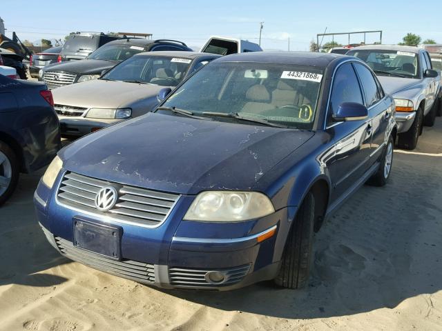 WVWPD63B74P193473 - 2004 VOLKSWAGEN PASSAT GLS BLUE photo 2