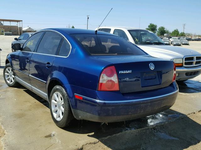 WVWPD63B74P193473 - 2004 VOLKSWAGEN PASSAT GLS BLUE photo 3