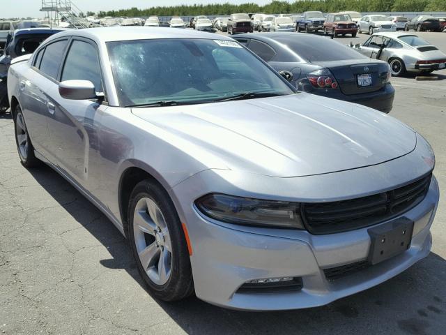 2C3CDXHGXGH272044 - 2016 DODGE CHARGER SX SILVER photo 1