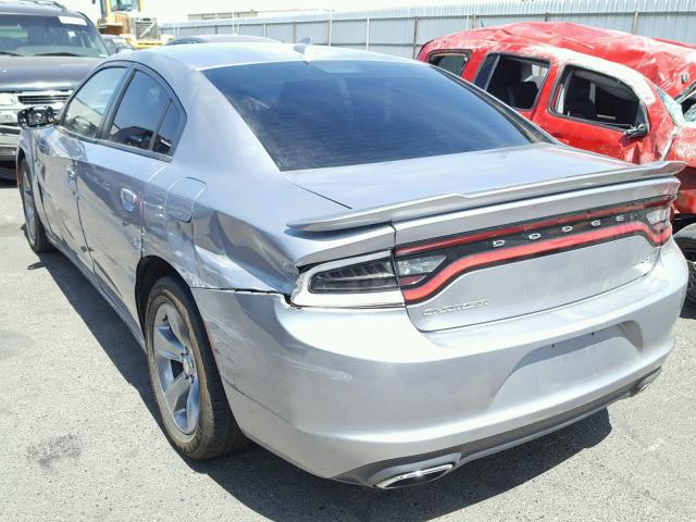 2C3CDXHGXGH272044 - 2016 DODGE CHARGER SX SILVER photo 3