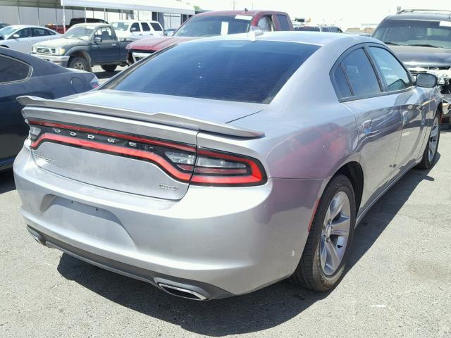 2C3CDXHGXGH272044 - 2016 DODGE CHARGER SX SILVER photo 4