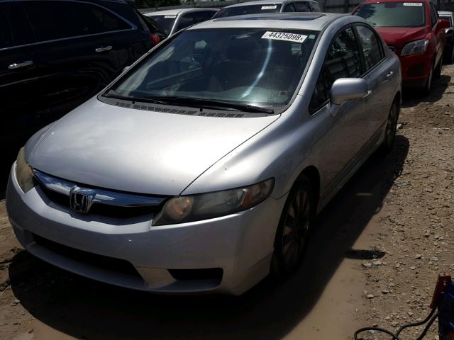 2HGFA1F98AH505088 - 2010 HONDA CIVIC EXL SILVER photo 2