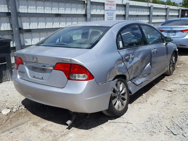 2HGFA1F98AH505088 - 2010 HONDA CIVIC EXL SILVER photo 4