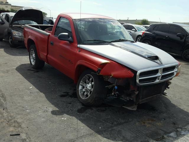 1B7GL26ZXWS702864 - 1998 DODGE DAKOTA RED photo 1