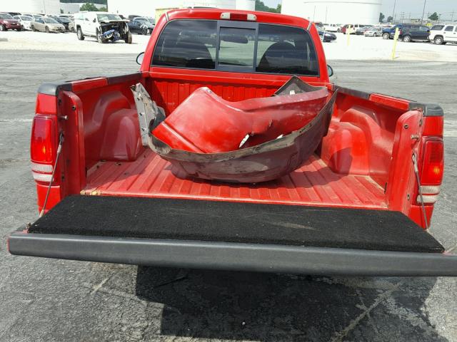 1B7GL26ZXWS702864 - 1998 DODGE DAKOTA RED photo 6