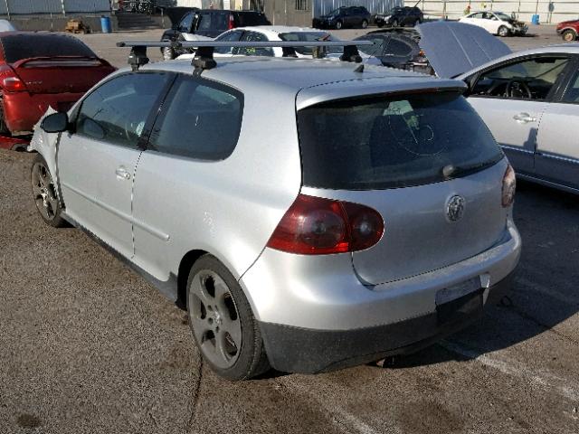 WVWEV71K97W216937 - 2007 VOLKSWAGEN NEW GTI SILVER photo 3