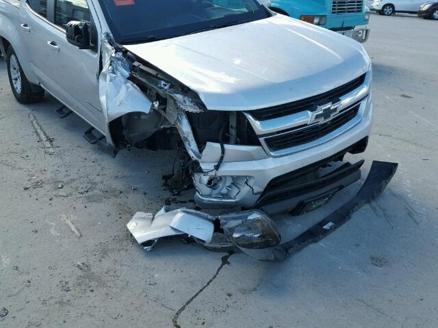 1GCGSCE36G1209308 - 2016 CHEVROLET COLORADO L SILVER photo 9