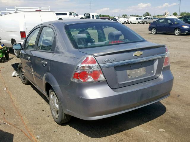 KL1TD5DE3AB128282 - 2010 CHEVROLET AVEO LS SILVER photo 3