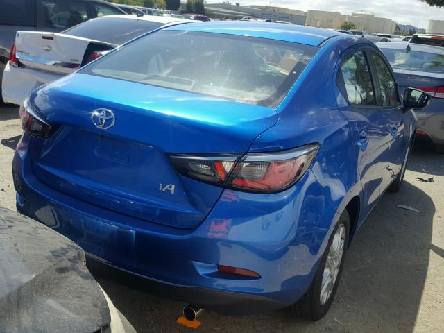 3MYDLBYV4HY177626 - 2017 TOYOTA YARIS IA BLUE photo 4