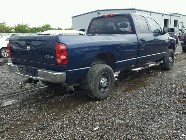 3D7KS28C27G706296 - 2007 DODGE RAM 2500 S ლურჯი ფოტო 4