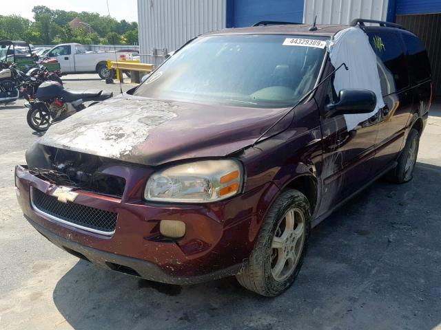 1GNDV33L66D181785 - 2006 CHEVROLET UPLANDER L MAROON photo 2