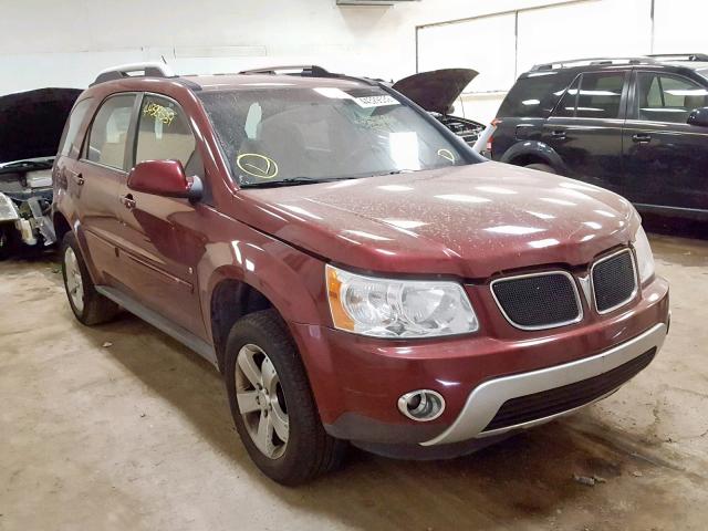 2CKDL33F686311616 - 2008 PONTIAC TORRENT BURGUNDY photo 1