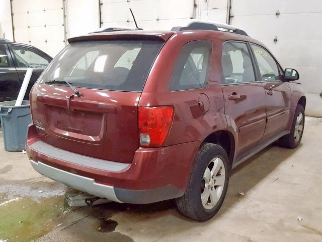 2CKDL33F686311616 - 2008 PONTIAC TORRENT BURGUNDY photo 4