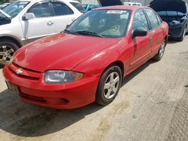 1G1JF52F557184683 - 2005 CHEVROLET CAVALIER L RED photo 2