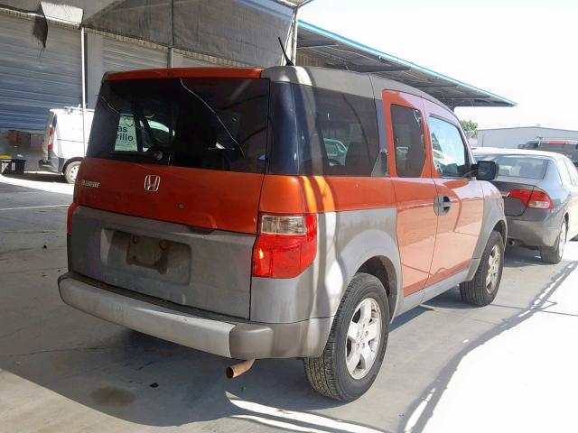 5J6YH28503L028384 - 2003 HONDA ELEMENT EX ORANGE photo 4