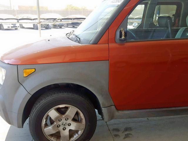 5J6YH28503L028384 - 2003 HONDA ELEMENT EX ORANGE photo 9