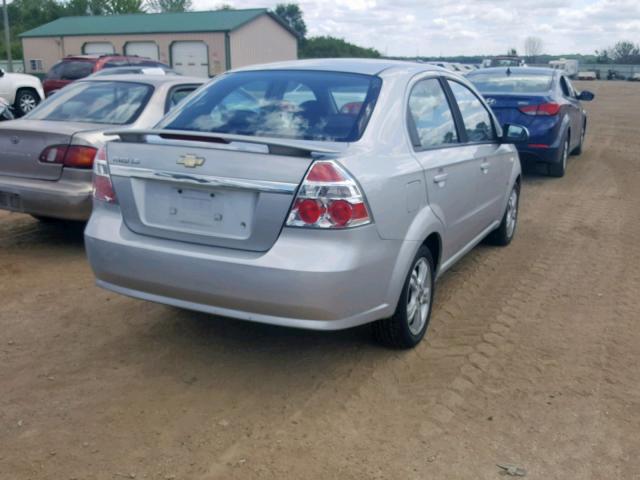 KL1TD56678B204814 - 2008 CHEVROLET AVEO BASE Gümüş foto 4