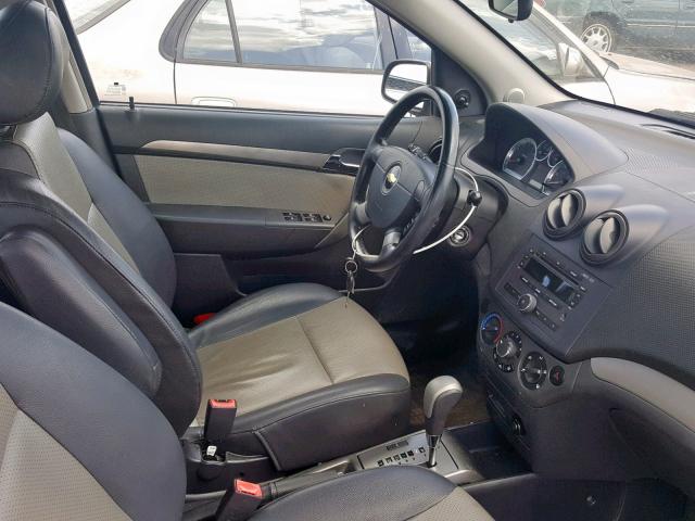 KL1TD56678B204814 - 2008 CHEVROLET AVEO BASE Gümüş foto 5