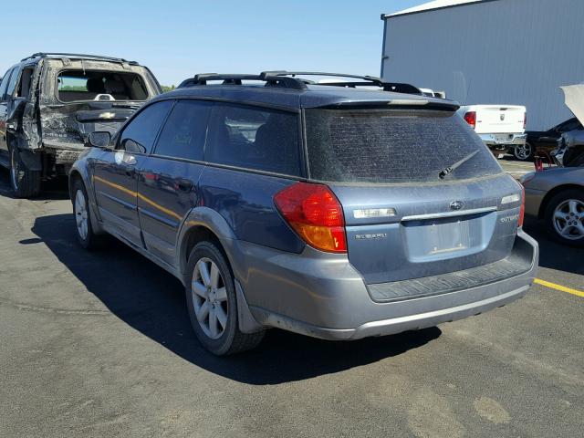 4S4BP61C767326602 - 2006 SUBARU LEGACY OUT BLUE photo 3